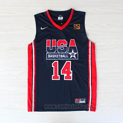 Camiseta USA 1992 Charles Barkley #14 Negro